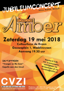 JUBILEUM CONCERT POPKOOR AMBER @ Cultuurhuys de Kroon | Waddinxveen | Zuid-Holland | Nederland